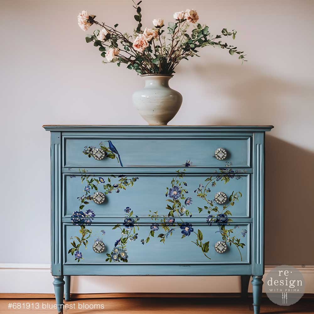 Blue Nest Blooms Middy Transfers