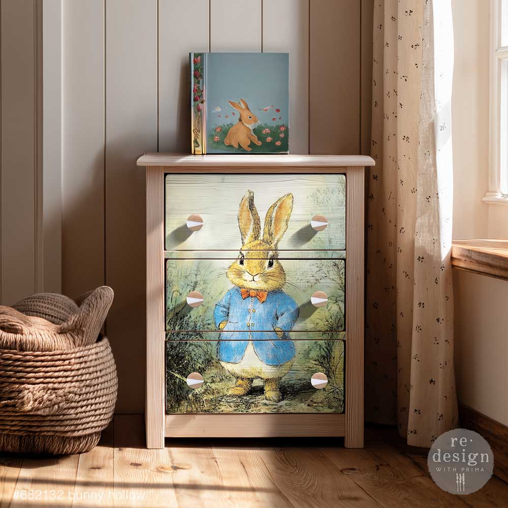 Bunny Hollow A3 Decoupage Fiber