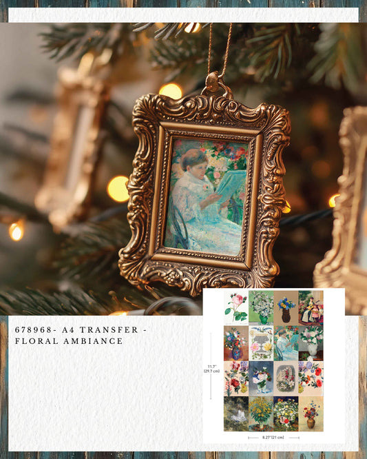 Floral Ambience A4 Transfer