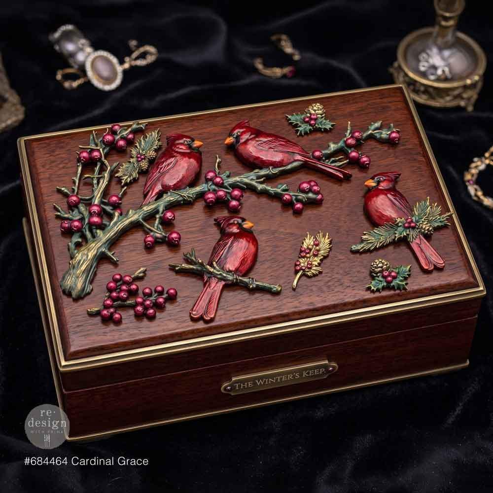 Cardinal Grace Silicone Mold – Christmas Furniture Casting & Crafts - Redesign With Prima