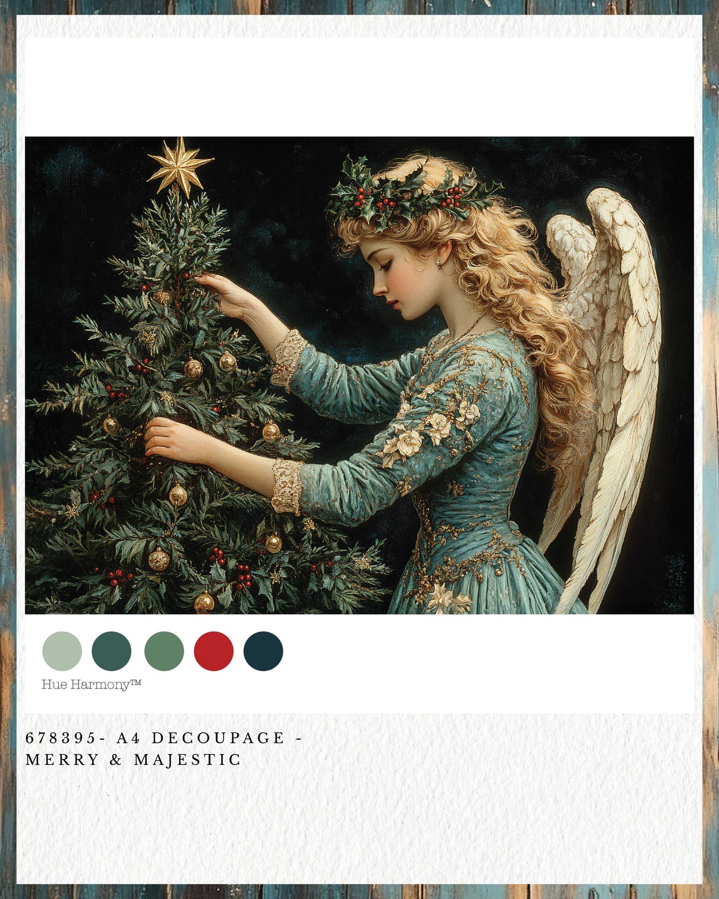 Merry & Majestic A4 Decoupage