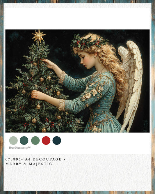 Merry & Majestic A4 Decoupage