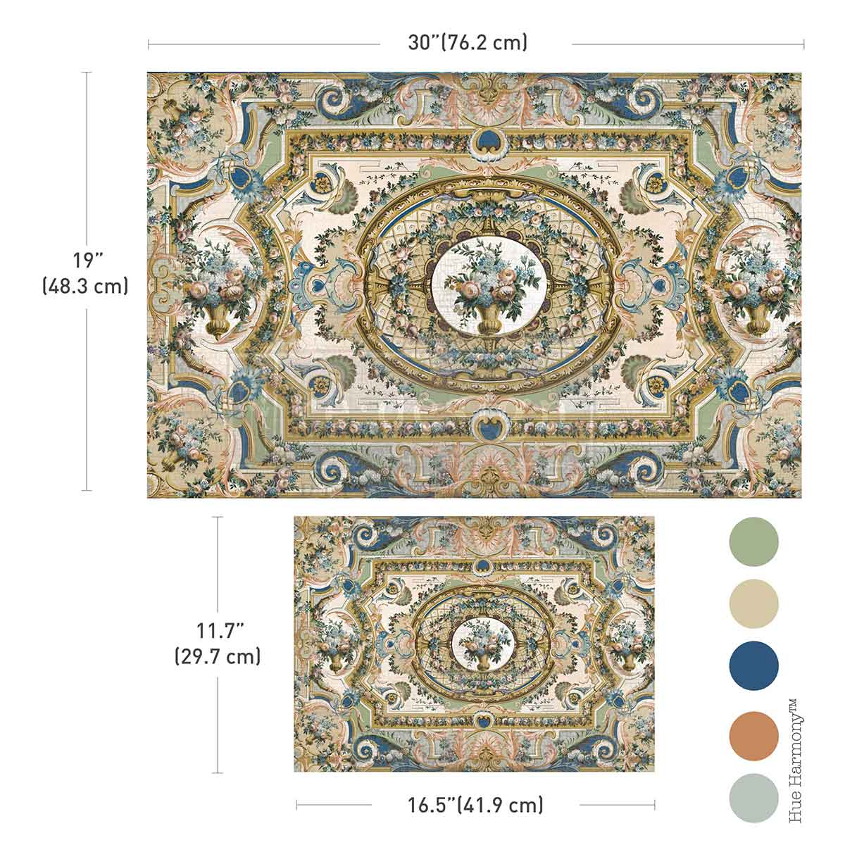 Serenade In Blue Double Delight Decoupage Fiber Paper Set