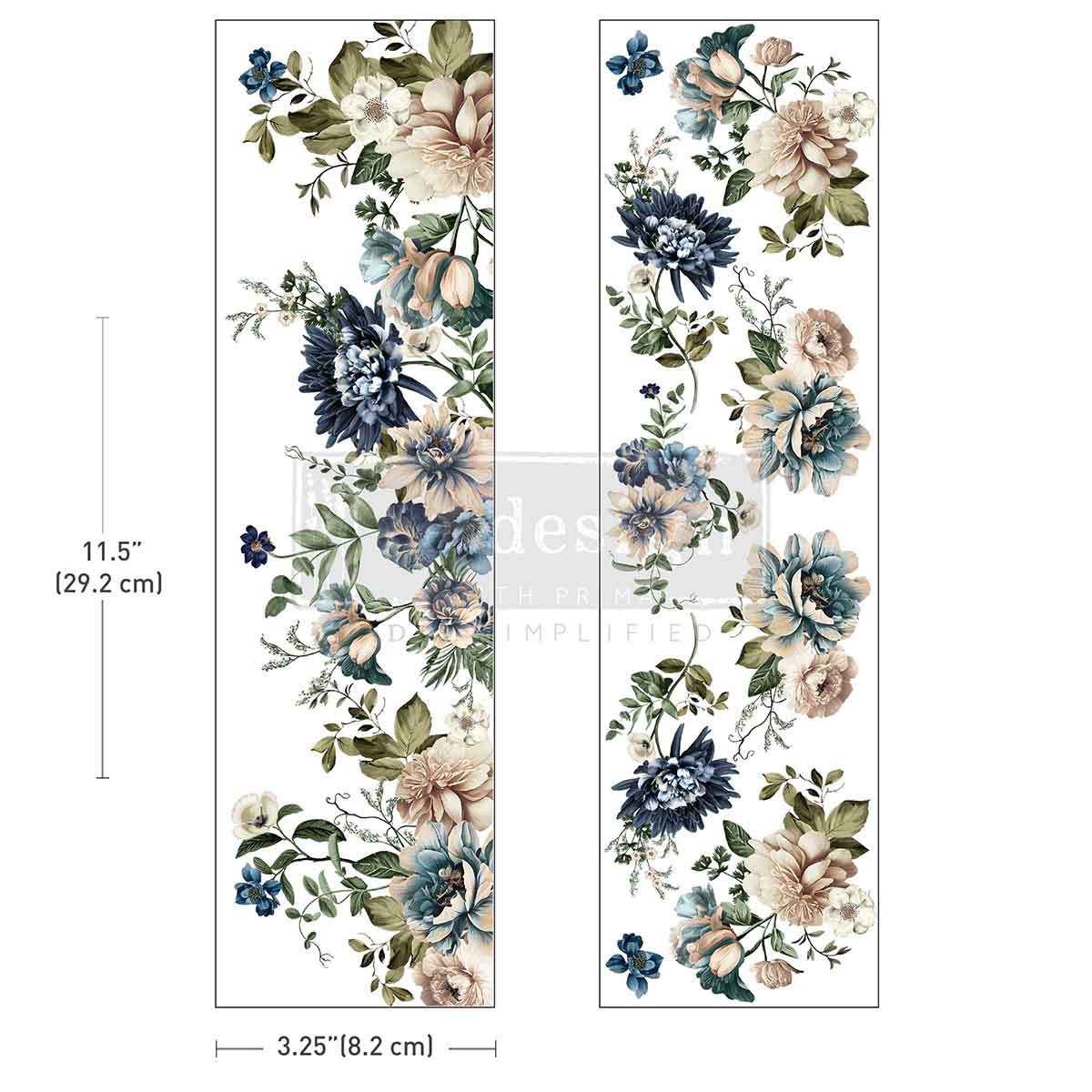 Whispers of Indigo Luxe Transfers